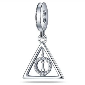 NWOT Harry Potter, Deathly Hallows Dangle Charm Sterling Silver 925